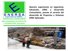 Desarrollamos Proyectos y Sistemas ERNC Aplicados en la