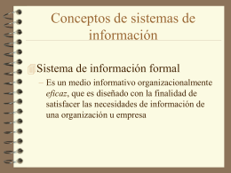 Sistemas de información y Bases de Datos