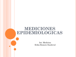 Mediciones Epidemiologicas