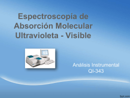 Espectroscopía Molecular Ultravioleta Visiblehot!