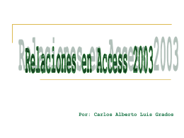 Relaciones en Access 2003
