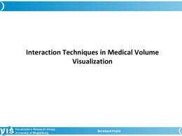 Lec9_InteractionTechniques - Visual Computing for Medicine
