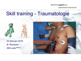 Skill training traumatologie 20150203