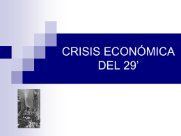 Crisis económia del 29