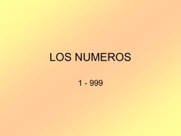 LOS NUMEROS