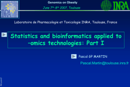 Statistics and bioinformatics applied to omics technologies