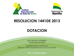Presentación de PowerPoint - Instituto Departamental de Salud de