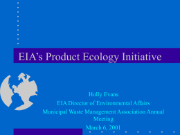 eic`s “product ecology” - The United States Conference of Mayors