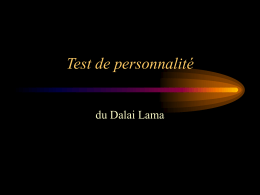 Test du Dalaï Lama
