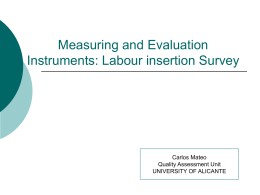 Instrumentos de medición y evaluación