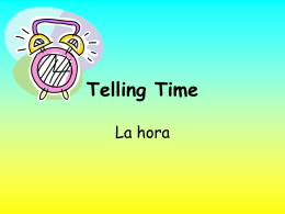 ¿Qué hora es?