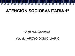 ECONOMÍA DOMÉSTICA - Apoyo Domiciliario