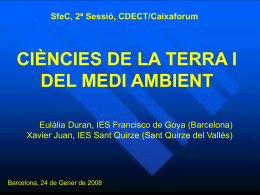 ciències de la terra i del medi ambient
