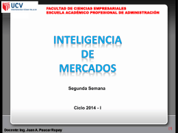 El Sistema de Información del Marketing.