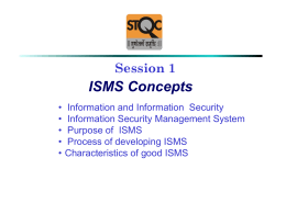 ISMS Concepts