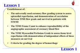 10 TIMI Lessons - Clinical Trial Results