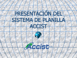 Presentación del Sistema de Control de Asistencia ACCIST