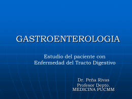 estudio del paciente con sintomas gastrointestinales
