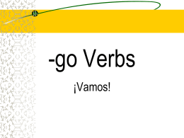 -go Verbs
