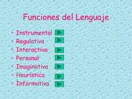 Funciones del Lenguaje - Sector Lenguaje y Comunicación