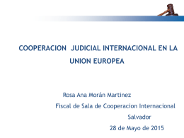 cooperacion judicial internacional en la union europea