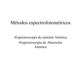Métodos espectrofotométricos II