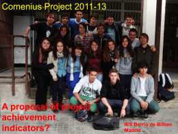 Presentación de PowerPoint - IES Barrio de Bilbao Comenius Project