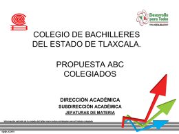 Diapositiva 1 - Colegio de Bachilleres del Estado de Tlaxcala