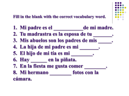 Translate the following to Spanish