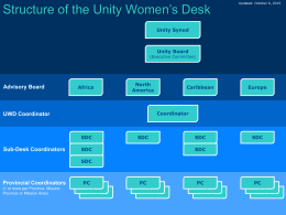 UWD Structure - Unity Women`s Desk