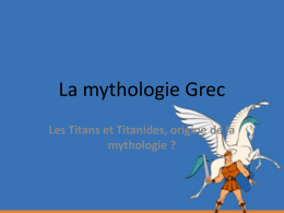 La mythologie Grec