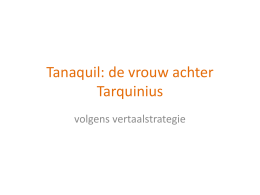 Tanaquil: de vrouw achter Tarquinius