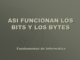 asi funcionan los bits y los bytes