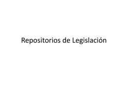 Repositorios de Legislación