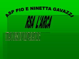 Diapositiva 1 - ASP “Pio e Ninetta Gavazzi “ – Desio