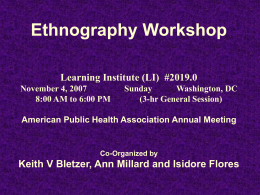 CEI-1010-"Ethnography-Workshop"